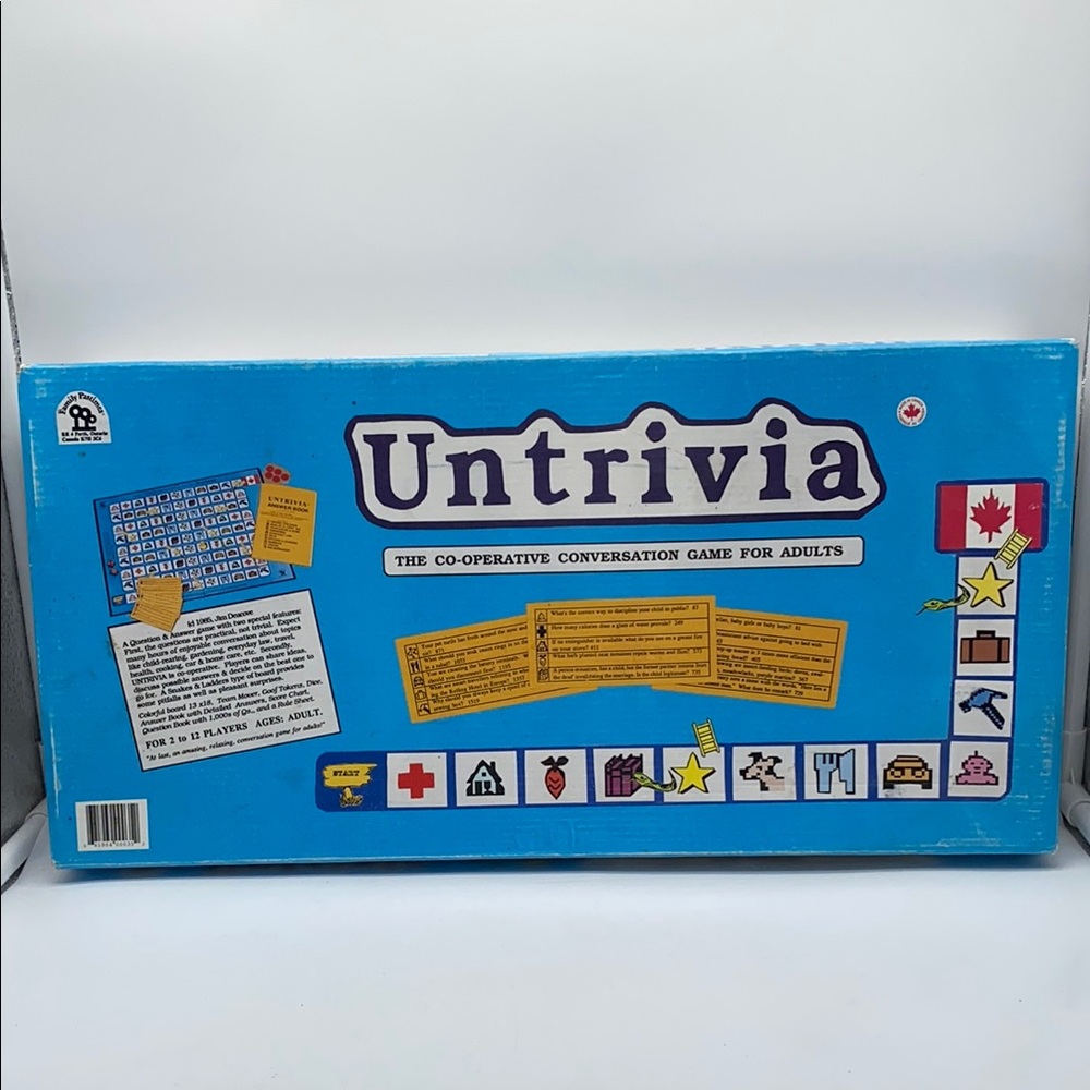 Untrivia The Co-operative Conversation Game For Adults Family Pastimes